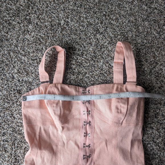 For Love & Lemons Peach Monika Hook Front Dress - Picture 11 of 15